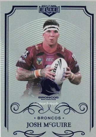 2017 NRL Elite Silver Specials - SS008 Josh McGuire Brisbane Broncos