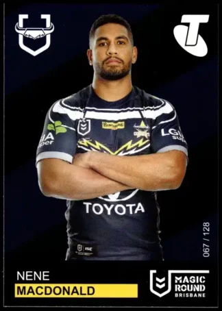 2019 Magic Round - Card 067 Nene MacDonald North Qld Cowboys