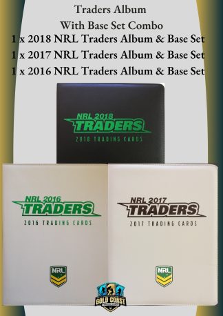 2016 2017 & 2018 NRL Traders Album With Full Base Set Combo
