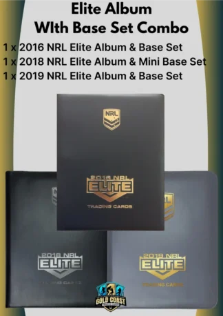 2016 2018 & 2019 NRL Elite Album With Base Set Combo