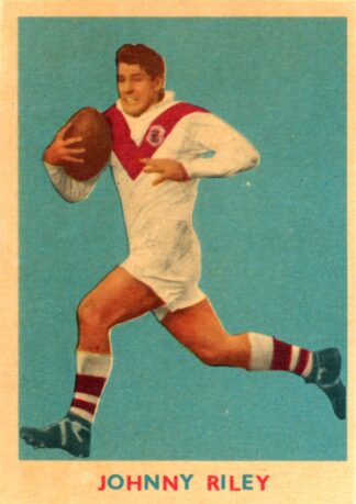 1963 Scanlens Rugby League Card - 10 Johnny Riley St George Dragons