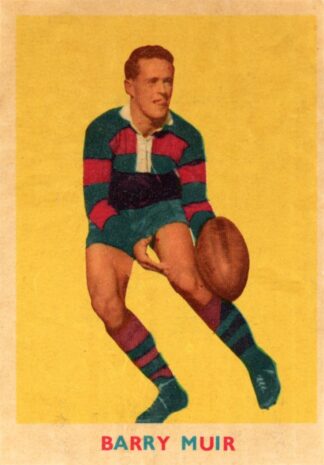1963 Scanlens Rugby League Card - 11 Barry Muir Wests, Brisbane