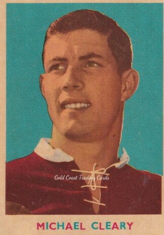 1963 Scanlens Rugby League Card - 05 Michael Cleary South Sydney Rabbitohs