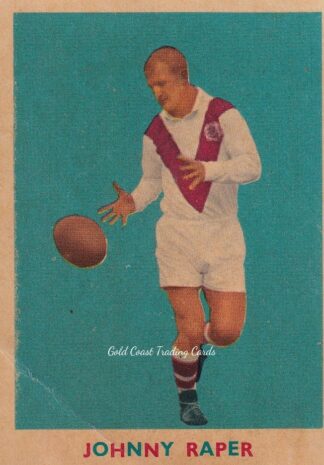 1963 Scanlens Rugby League Card - 07 Johnny Raper St George Dragons