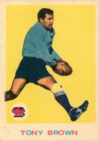1964 Scanlens Rugby League Card - 09 Tony Brown Newtown Jets