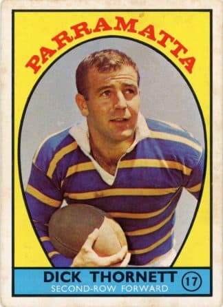 1968 Series 1 Common Card - Base 17 Dick Thornett Parramatta Eels
