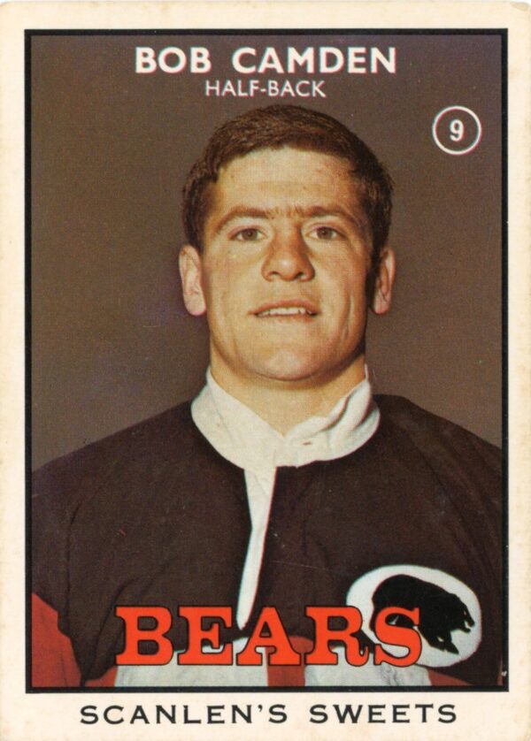 1968 Series 2 Common Card - Base 09 Bob Camden North Sydney Bears