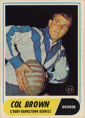 1969 Scanlens Common Card - Base 23 Col Brown Canterbury Berries