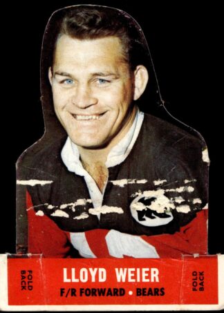 1969 Stand-Up Plaks - Card 18 Lloyd Weier North Sydney Bears