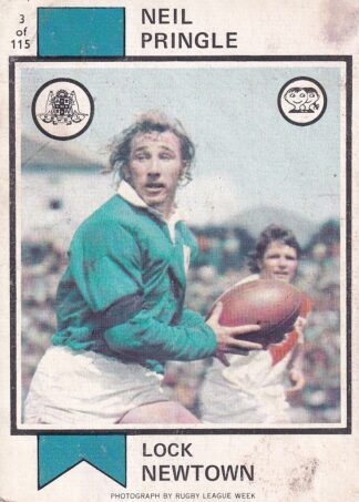1974 Scanlens Common Card - Base 003 Neil Pringle Newtown Jets