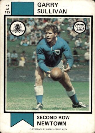 1974 Scanlens Common Card - Base 044 Garry Sullivan Newtown Jets