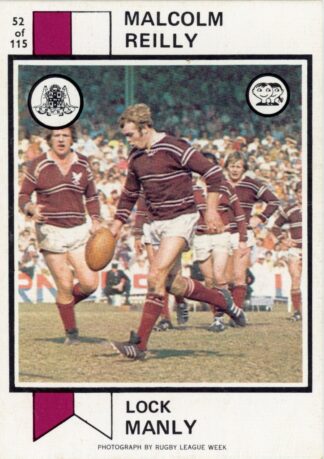 1974 Scanlens Common Card - Base 052 Malcolm Reilly Manly Sea Eagles