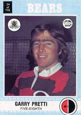 1977 Scanlens Common Card - Base 024 Garry Pretti North Sydney Bears