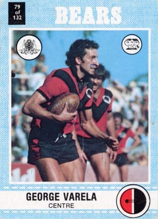 1977 Scanlens Common Card - Base 079 George Varela North Sydney Bears