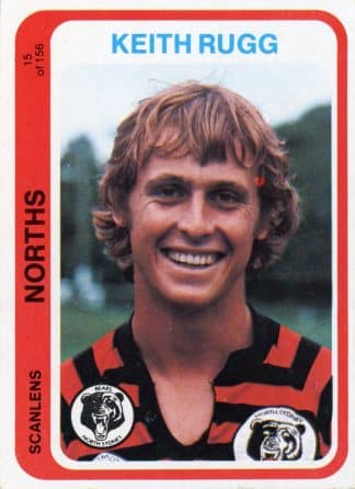 1979 Scanlens Common Card - Base 015 Keith Rugg North Sydney Bears