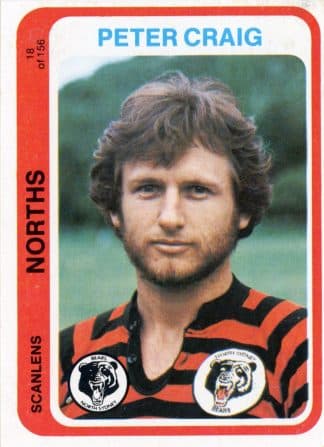 1979 Scanlens Common Card - Base 018 Peter Craig North Sydney Bears