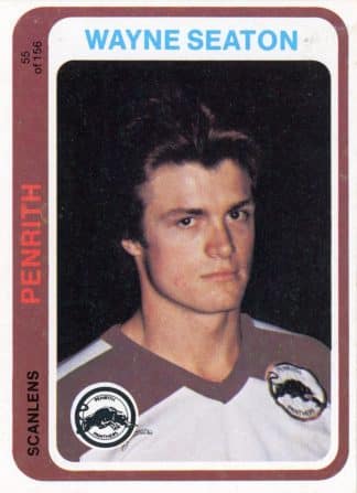 1979 Scanlens Common Card - Base 055 Wayne Seaton Penrith Panthers
