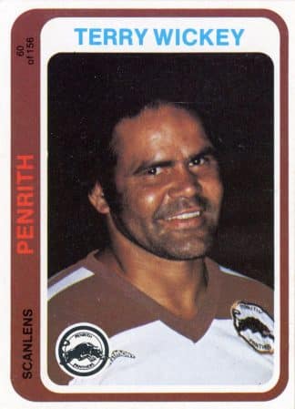 1979 Scanlens Common Card - Base 060 Terry Wickey Penrith Panthers