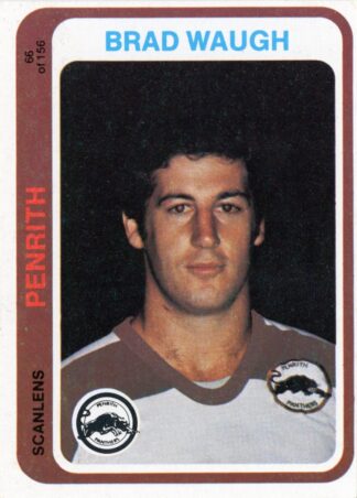 1979 Scanlens Common Card - Base 066 Brad Waugh Penrith Panthers