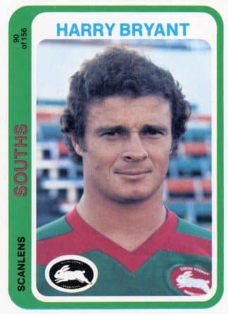1979 Scanlens Common Card - Base 090 Harry Bryant South Sydney Rabbitohs