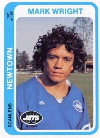 1979 Scanlens Common Card - Base 102 Mark Wright Newtown Jets