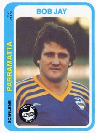 1979 Scanlens Common Card - Base 112 Bob Jay Parramatta Eels