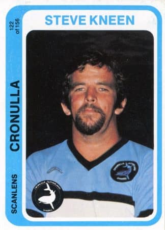 1979 Scanlens Common Card - Base 122 Steve Kneen Cronulla Sharks