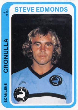 1979 Scanlens Common Card - Base 131 Steve Edmonds Cronulla Sharks