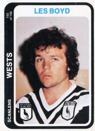 1979 Scanlens Common Card - Base 150 Les Boyd Western Suburbs Magpies