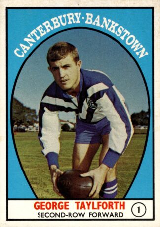 1968 Series 1 Common Card - Base 01 George Taylforth Canterbury Berries