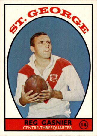 1968 Series 1 Common Card - Base 14 Reg Gasnier St George Dragons