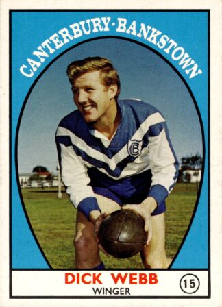 1968 Series 1 Common Card - Base 15 Dick Webb Canterbury Berries
