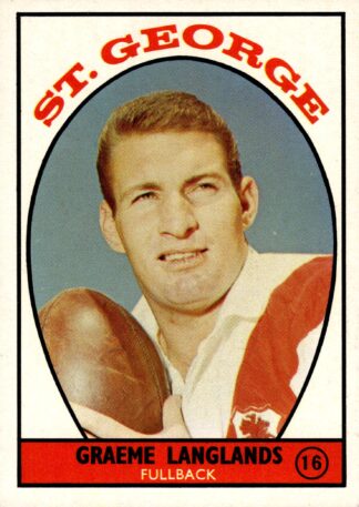 1968 Scanlens Series 1 NSW Rugby League