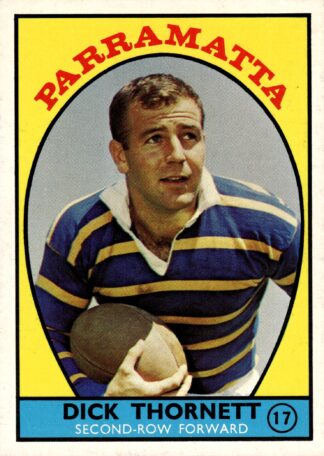 1968 Series 1 Common Card - Base 17 Dick Thornett Parramatta Eels
