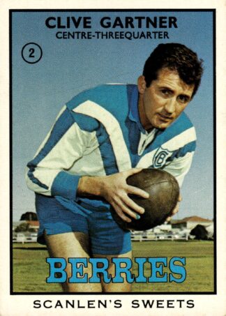 1968 Series 2 Common Card - Base 02 Clive Gartner Canterbury Berries