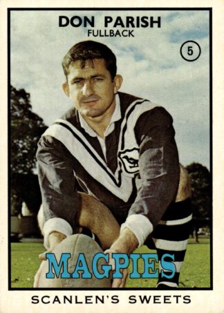 1968 Series 2 Common Card - Base 05 Don Parish Western Suburbs Magpies