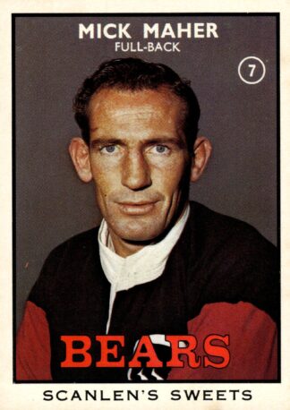 1968 Series 2 Common Card - Base 07 Mick Maher North Sydney Bears
