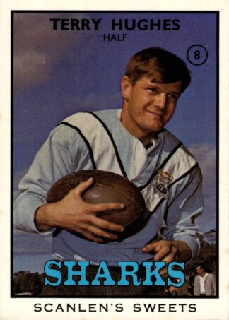 1968 Series 2 Common Card - Base 08 Terry Hughes Cronulla Sharks