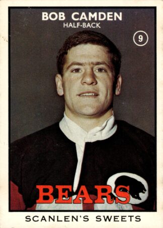 1968 Series 2 Common Card - Base 09 Bob Camden North Sydney Bears