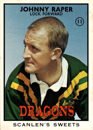 1968 Scanlens Series 2 NSW Rugby League