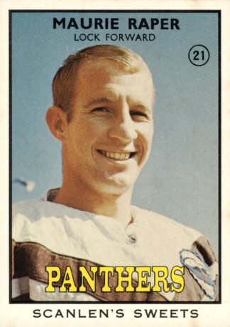 1968 Series 2 Common Card - Base 21 Maurie Raper Penrith Panthers