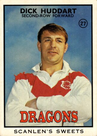 1968 Series 2 Common Card - Base 27 Dick Huddart St George Dragons