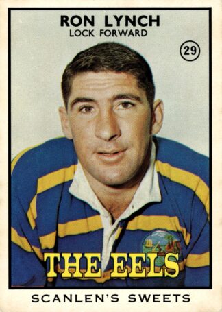 1968 Series 2 Common Card - Base 29 Ron Lynch Parramatta Eels