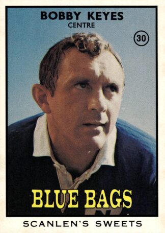 1968 Series 2 Common Card - Base 30 Bob Keyes Newton Blues