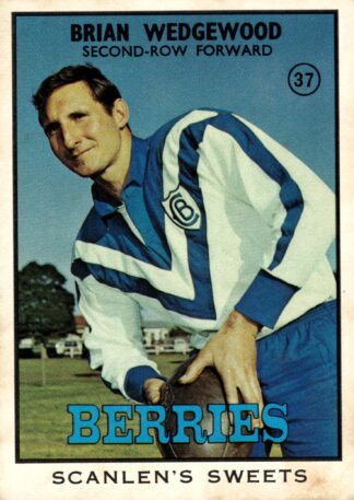 1968 Series 2 Common Card - Base 37 Brian Wedgewood Canterbury Berries