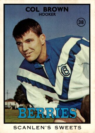 1968 Series 2 Common Card - Base 38 Col Brown Canterbury Berries