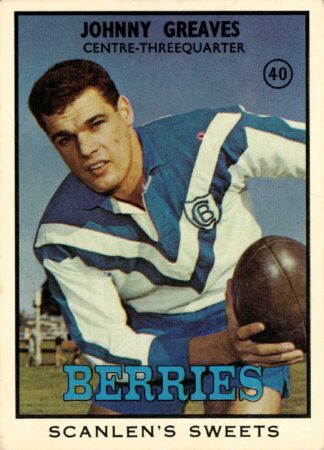 1968 Series 2 Common Card - Base 40 Johnny Greaves Canterbury Berries