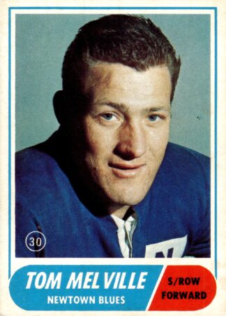 1969 Scanlens Common Card - Base 30 Tom Melville Newtown Jets