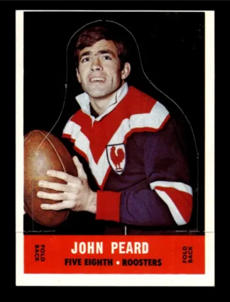 The NRL Trading Card Specialists 6 1969 Stand-Up Plaks - Card 13 John Peard Eastern Suburb Roosters