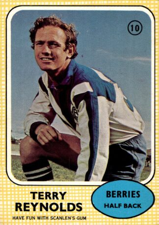 1970 Scanlens Common Card - Base 10 Terry Reynolds Canterbury Berries
